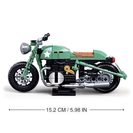 Designer motorcycle Sluban Model, 215 parts, 6+-1