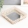 Interior stand for candles with a "pearl" mirror 5.5x23x20 cm