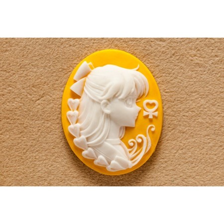 Silicone Mold No. 132 "Lady" 30x25mm