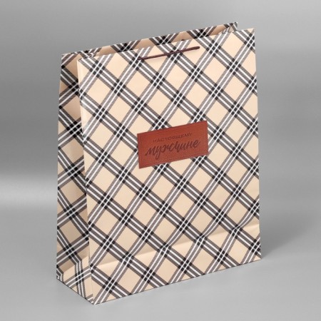 Gift laminated package, packaging, “real man”, XL, 40 x 49 x 15 cm-6