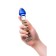 Unrealistic phallimitator Sexus Glass, glass, transparent, 18 cm