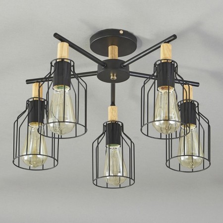Ceiling lamp 5x60W E27, size 50x50x31 cm-1