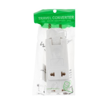 The tee is flat, rotary, 4 outlets, 10a, without salary, white-4
