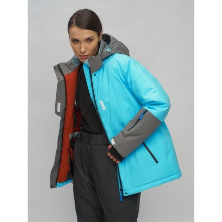 Ski suit female, size 54, blue color-8