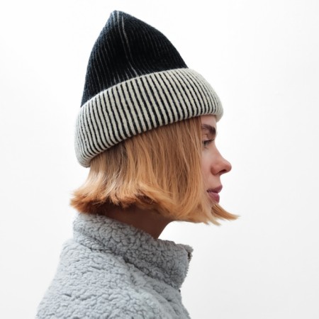 Women's hat minku, black color, rr 56-58-1