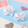 Hair elastic band "Ryushi" (set 2 pcs) strokes, black and white