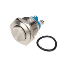 Anti-Vandal button Ø16 b/fix (2C screw) OFF- (ON) convex (A16-A3) rexan