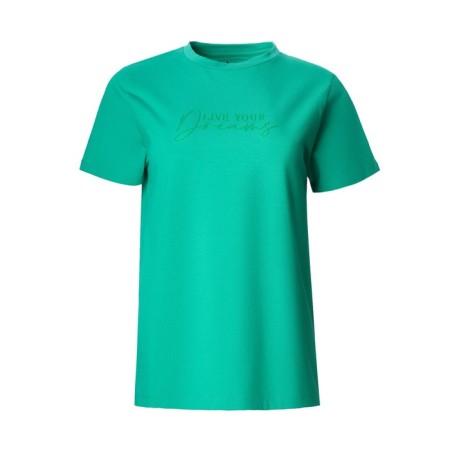 T-shirt female, dark green color, size 42-44 (m)-6