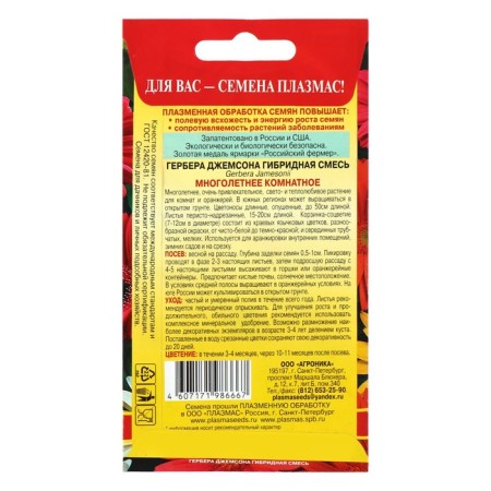 Herbera Jameson seeds "Hybrid mix", 10 pcs-2