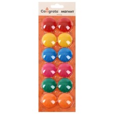 A set of magnets for the board, 12 pcs., D-3 cm, on the blister