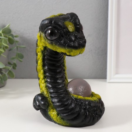 New Year's piggy bank "Mini gummi" 12x12x17 cm, black and green-4