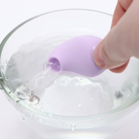 Vibroyaite with a vacuum-wave clitoris stimulant, Power Bank, Soft silicone, purple-10
