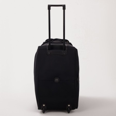 Road bag on wheels, a lightning department, with an increase, 2 outer pockets, a long belt, black color-3