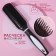 Massage comb, 3.8 × 23.2 cm, black/white color