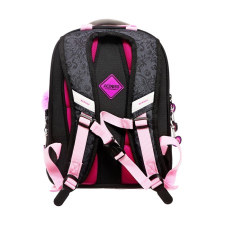 School backpack by Ergon. Spray Across 178 35*26*14 Virgo + Pen, Mesh Ser/Rose 24-178-10-3