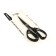 Chancellery scissors 17.4 cm office plastic handles, euro suspension