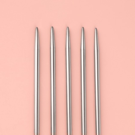 Knitting knitting needles, hitchful, d = 4 mm, 25 cm, 5 pcs-1