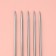 Knitting knitting needles, hitchful, d = 4 mm, 25 cm, 5 pcs