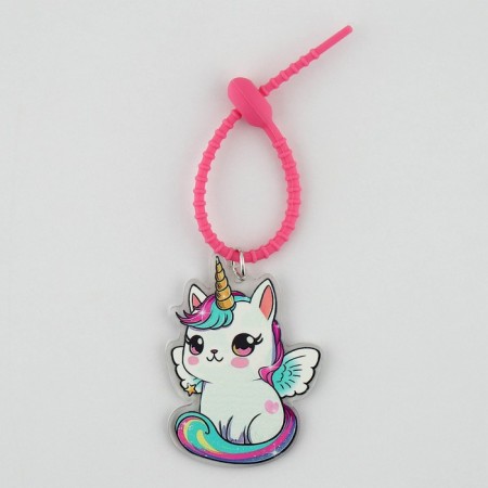 Acrylic key a keychain "Unicorn" 15 x 6 cm-1