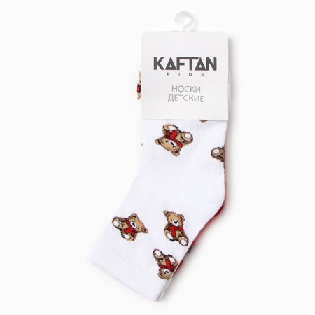 Новый год. Набор детских носков KAFTAN "Мишки" 2 пары, размер 16-18 см-3