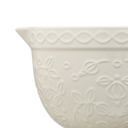 A jug for mixing cream -colored with a relief pattern of Taiga berries, 2l-7