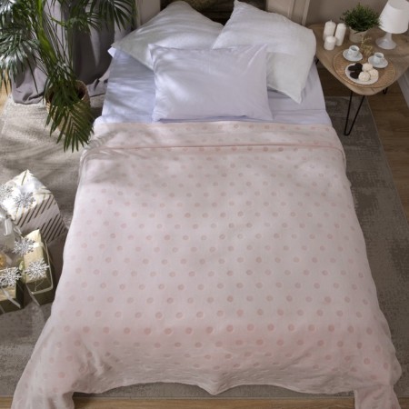 Plaid was valid "peas", size 180x200 cm, pink color