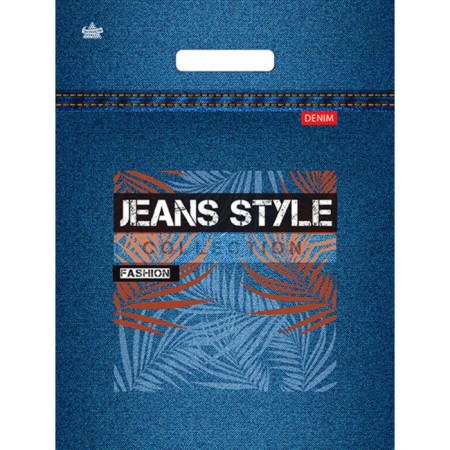 Package "Denim Collection", polyethylene, with a cut pen, 40 x 31 cm, 30 μm