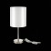 Evoluce bedside lamp. Sle107304-01. Noia. 1x40 W, E14, 20x20x43.5 cm, Nickel color