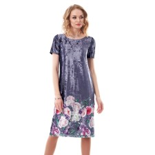 Women's dress, size 46, gray color