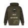 Male sweatshirt is laid down, the color is dark hack, size 46 (m)