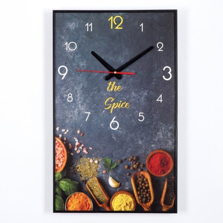 Carting clock is wall-mounted, for the kitchen, "spices", smooth move, 57 x 35 x 4 cm-1