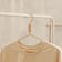 Shoulders - a clothes hanger with reinforced shoulders Ladoom Laconique, 42 × 24 × 3.2 cm, pink color