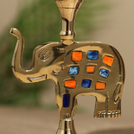 Summary "Elephant" 15 cm, brass-6