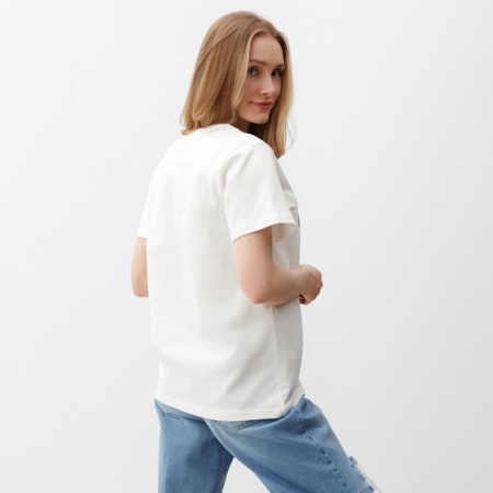Female T -shirt, dairy color, size 44-2