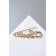 Love pin, 6 cm, white color in gold