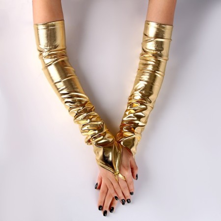 Carnival accessory gloves-offers, color gold-2