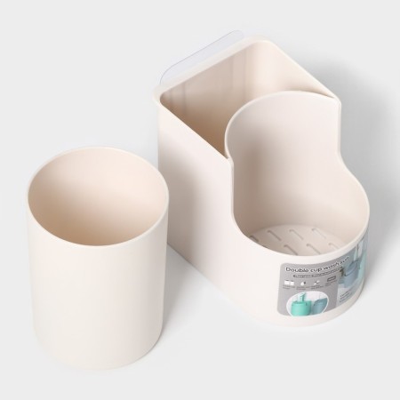 Stand for bathrooms and kitchen accessories, 11 × 8 × 9.5 cm, white color-3