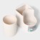 Stand for bathrooms and kitchen accessories, 11 × 8 × 9.5 cm, white color