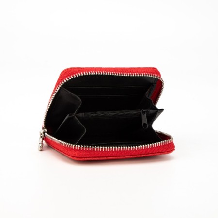 Women's wallet with lightning, red color-2