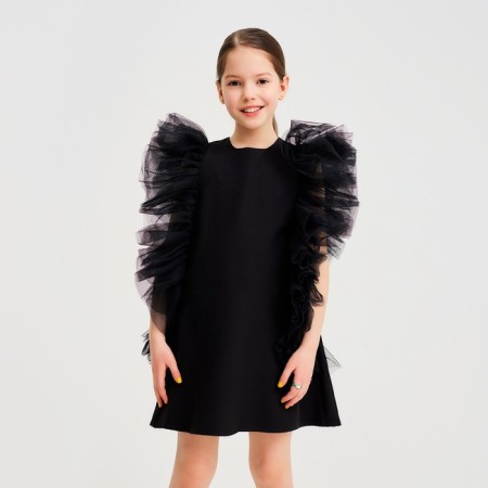Платье для девочки MINAKU: PartyDress цвет чёрный, рост 104-6
