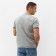 Jumper men's short sleeve Minaku Regular Fit: Color Gray Melange, Rr. 48