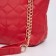 Zipper bag with lightning, red color
