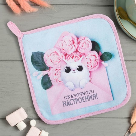 Ethel Tack "March 8" 19x19 cm, 100% cotton, sarzha, gut 250 g/m2