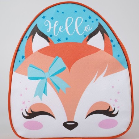 Baby backpack for a girl "Fox", a lightning department, 23x9x20cm, color orange color-3
