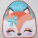 Baby backpack for a girl "Fox", a lightning department, 23x9x20cm, color orange color
