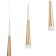 Bayerlux suspension Bayerlux “Amadeus” 3xLED 18W 4000k gold 50x4x30-180cm
