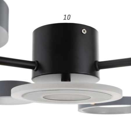 Causteen with PDD 2300/7GR LED 150W 3000-6000K gray 75x75x9 cm Bayerlux-5
