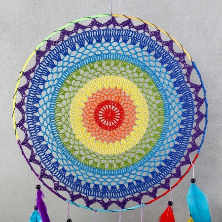 Dreams "Multi -colored openwork lace" 85x40 cm-1