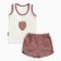 Set (T -shirt/shorts) children, strawberry color/powder, height 86 cm