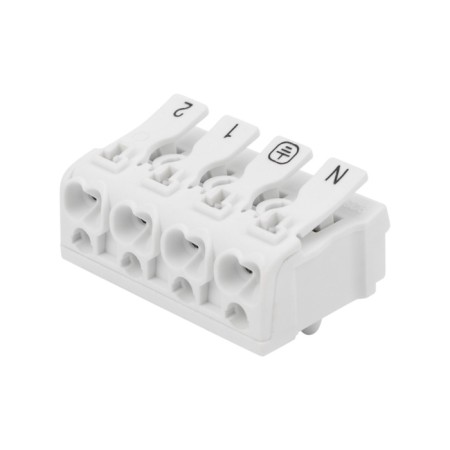 Domestic connective KSP 4-Polus with mounting legs (50 pcs./Union) Rexant